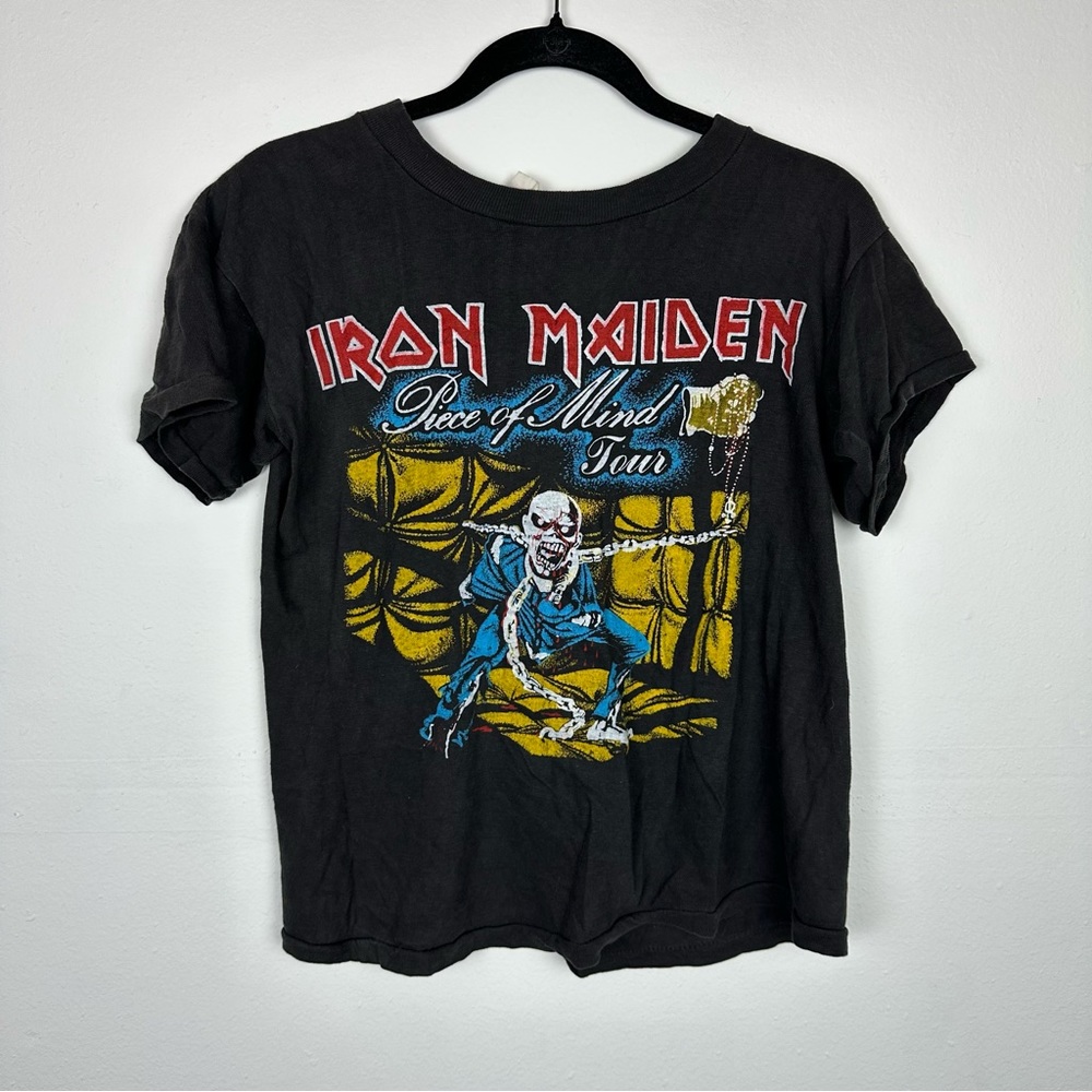 Vintage Iron Maiden Vintage Piece Of Mind Tour T-shirt Size Medium